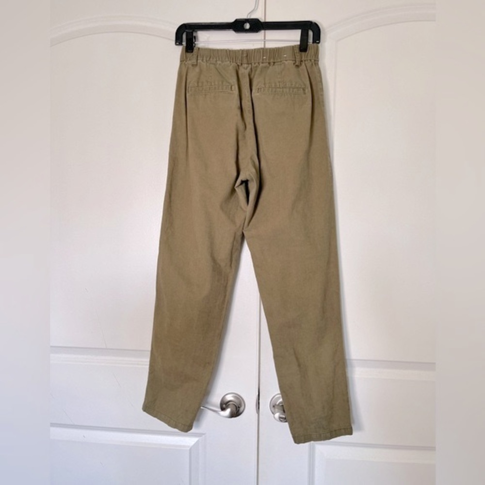 Uniqlo linen blend olive green pants size XS - Picture 9 of 11